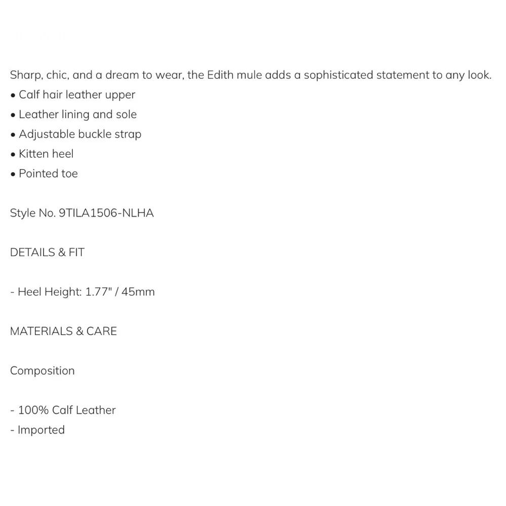 L’Agence Edith Leather Mule - Picture 3 of 8